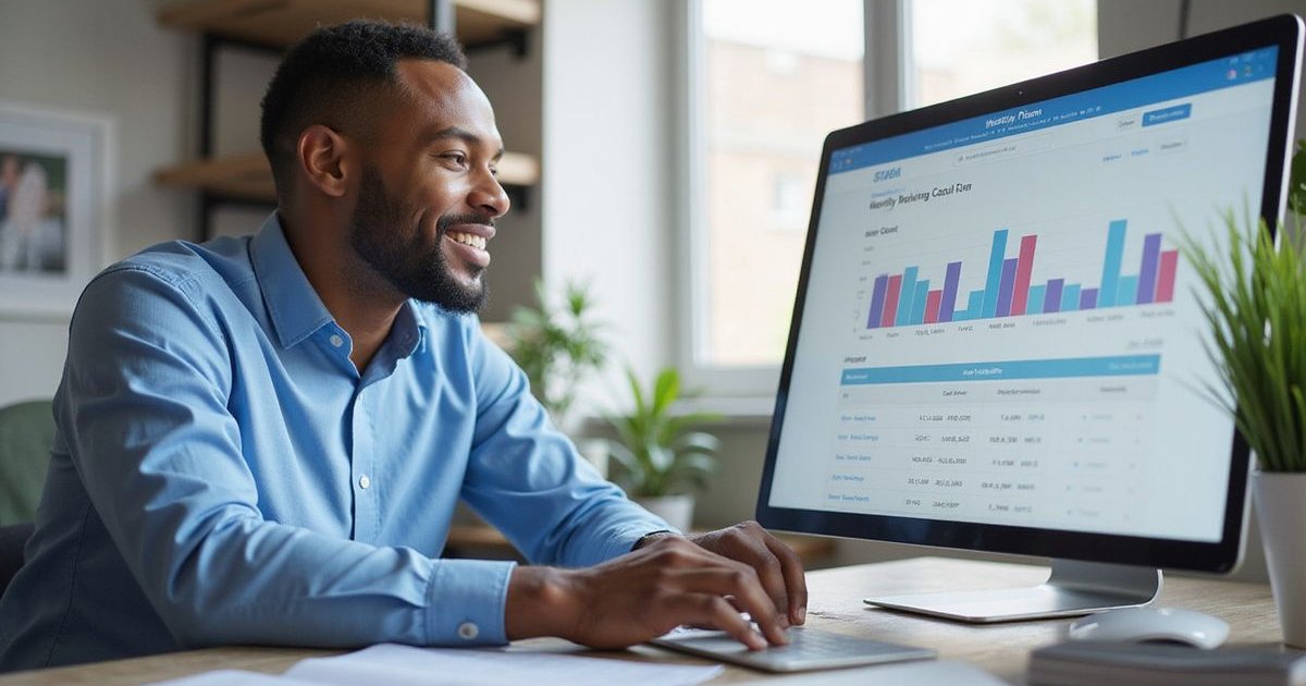 Business owner managing working capital for their company